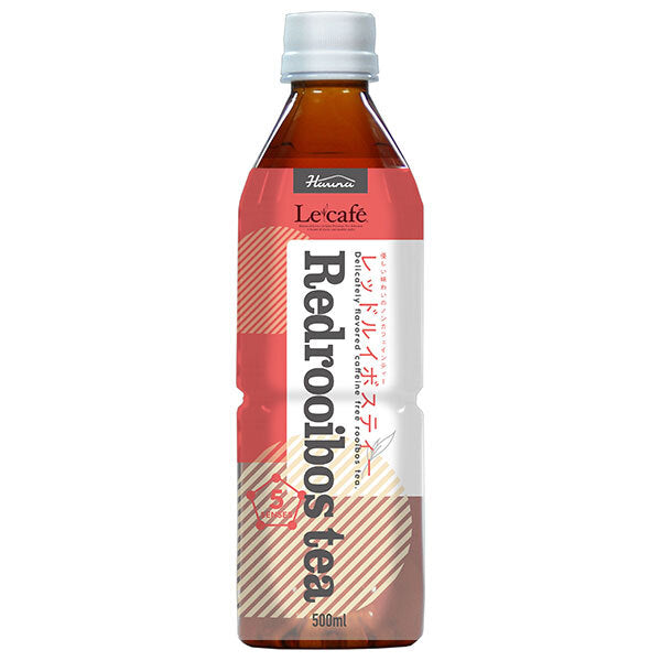 HARUNA Le Cafe Red Rooibos Tea 500ml plastic bottle x 24 pieces [Shipped in Japan]