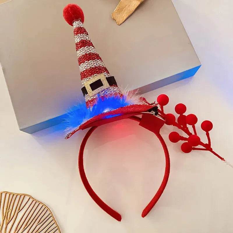 Christmas With Light Headband Snowflake Women's