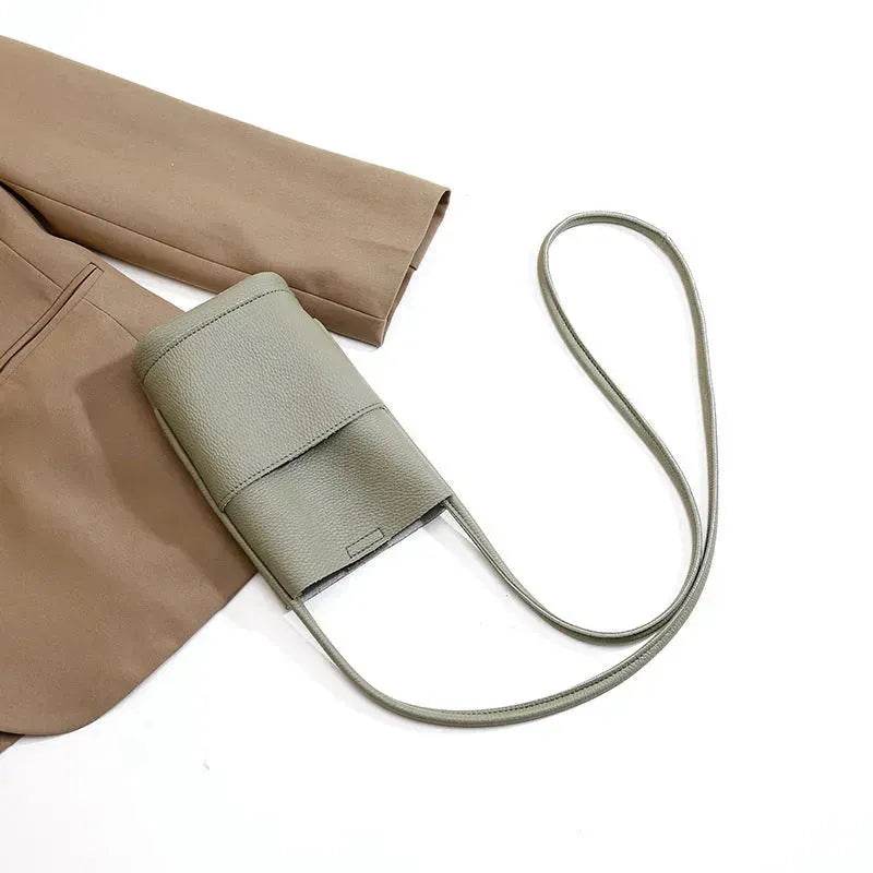 High-grade Soft Leather Mobile Phone Bag Female Mini Crossbody bag