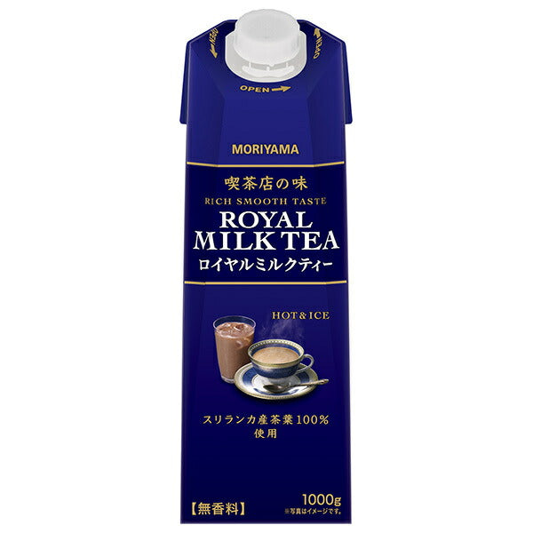 Moriyama Dairy Coffee Shop Taste Royal Milk Tea 1000g paquet papier x 6 bouteilles 