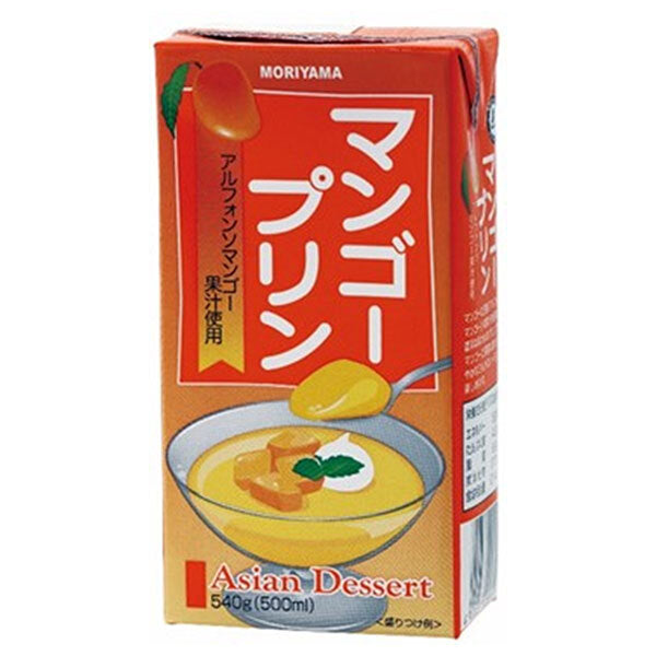Moriyama Milk Industry MORIYAMA Mango Pudding 540g paper pack x 12 pieces [shipped in Japan]