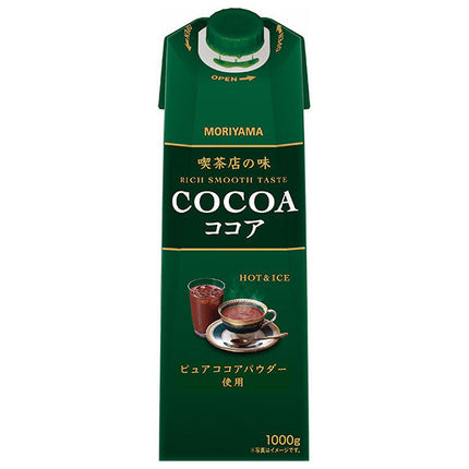 Moriyama Dairy Coffee Shop Saveur Cacao 1000g paquet papier x 6 bouteilles 