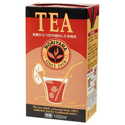 Moriyama Milk Industry MORIYAMA Straight Tea 1000ml paper pack x 6 pieces [shipped in Japan]