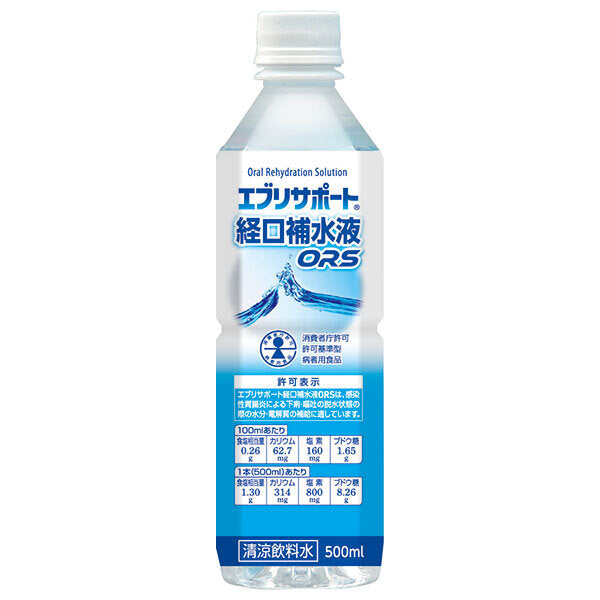 日本薬剤 エブリサポート 経口補水液 ОRS 500mlペットボトル×24本入【日本出荷】