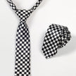 Men's Narrow Plaid Tie – Slim Arrow Polyester Necktie for Business & Formal Wear | Canada & USA