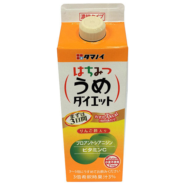 タマノイ酢 はちみつうめダイエット 濃縮タイプ 500ml紙パック×12本入