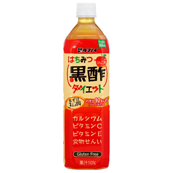 Tamanoi Vinegar Honey Black Vinegar Diet 900ml PET bottles x 12 pieces [Shipped in Japan]