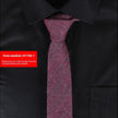 Men's Slim 6cm Cotton Necktie – Solid Color Arrow Tie for Business & Formal Wear | Canada & USA