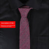 Men's Slim 6cm Cotton Necktie – Solid Color Arrow Tie for Business & Formal Wear | Canada & USA