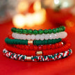Christmas Polymer Clay Color Bracelet set  Xmas gift idea