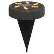 Solar Ground Lights with Ground Spike, 12 Pieces, Warm White