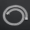 14mm Men's Hip Hop Zircon Thorns Cuban Link Chain