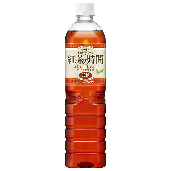 UCC 紅茶の時間 ストレートティー 低糖 900mlペットボトル×12本入【日本出荷】