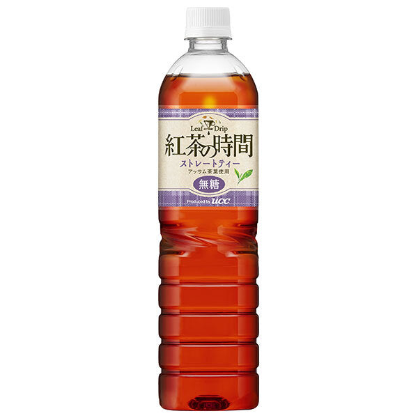 UCC 紅茶の時間 ストレートティー 無糖 900mlペットボトル×12本入【日本出荷】