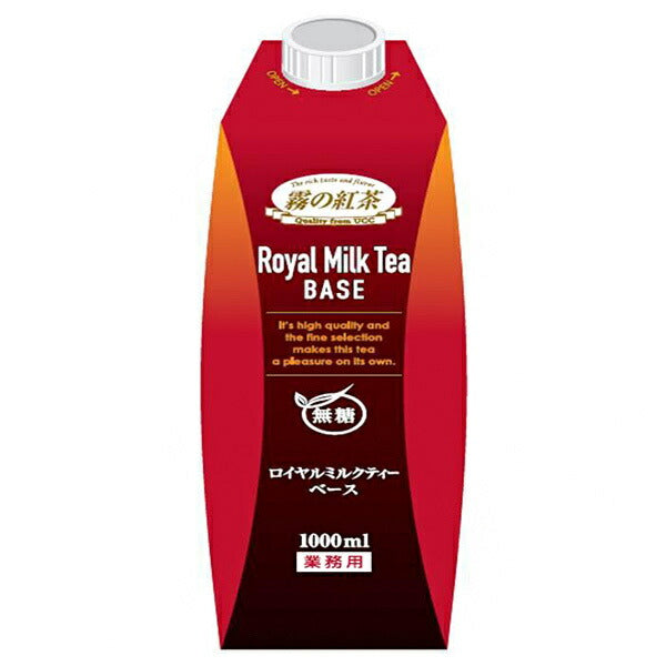 UCC Fog Tea Base de thé au lait royal sans sucre 1000 ml paquet de papier x 12 bouteilles 
