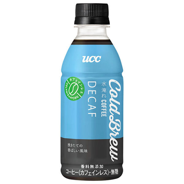 UCC COLD BREW DECAF (café froid décaféiné) - 270 ml en bouteille plastique - lot de 24.