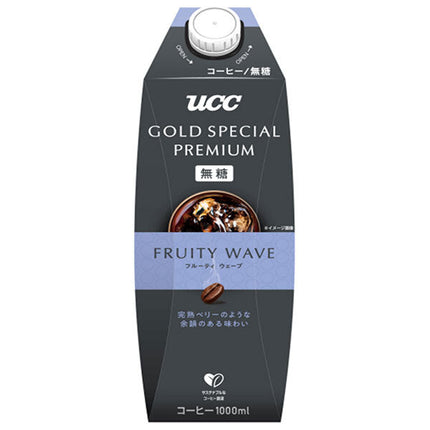 UCC GOLD SPECIAL PREMIUM フルーティウェーブ 無糖 1000ml紙パック×12本入【日本出荷】