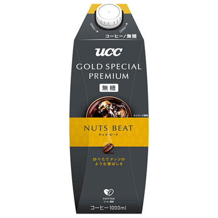UCC GOLD SPECIAL PREMIUM ナッツビート 無糖 1000ml紙パック×12本入【日本出荷】