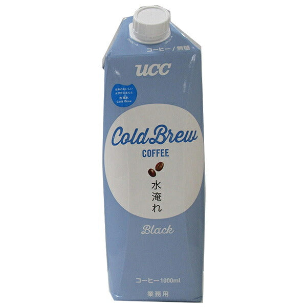 UCC COLDBREW Cold Brew Cold Brew Iced Coffee Unsweetened 1000ml paper pack x 12 pieces [Shipped in Japan]