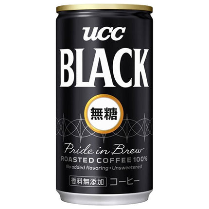 UCC BLACK (black) unsweetened 185g can x 30 pieces