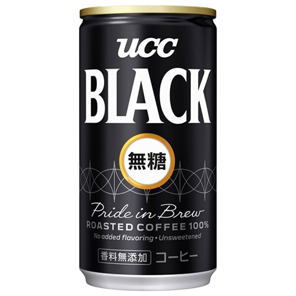 UCC BLACK (black) unsweetened 185g can x 30 pieces