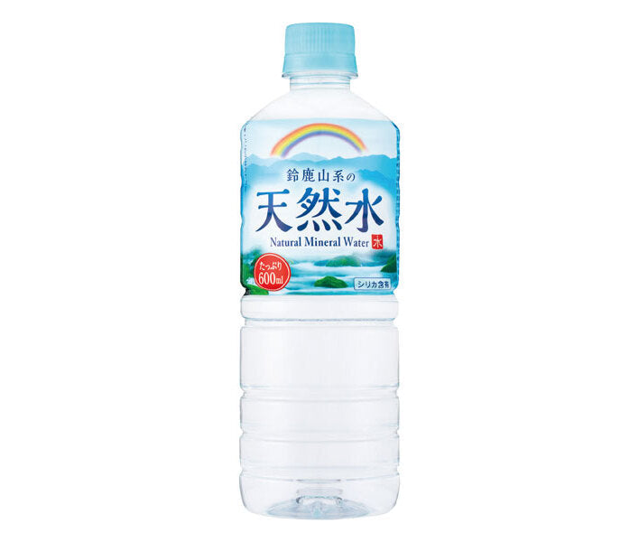 Eau naturelle de la chaîne de montagnes Cheerio Suzuka, bouteilles en plastique de 600 ml x 24 bouteilles 