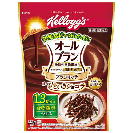 Kellogg's All Bran Bran Rich Hotto Hitiki Chocolat 220g x 6 bags [Shipped in Japan]