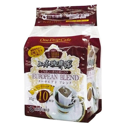 Yamamoto Coffee Yamamoto Coffee Hall European Blend One Drip Cafe (10g x 10P) x 12 bags [Shipped in Japan]