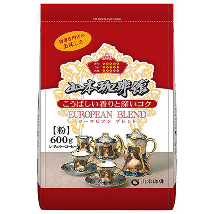 Yamamoto Coffee Yamamoto Coffee Hall European Blend 600g x 1 bag [Shipped in Japan]