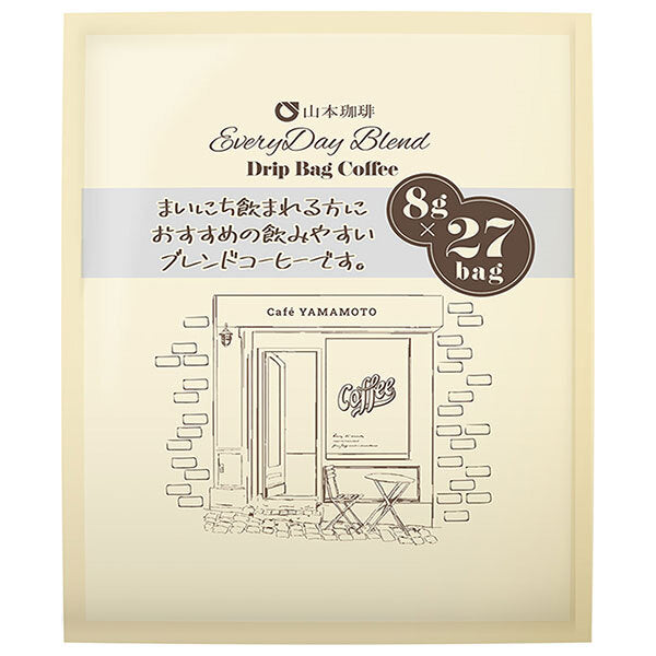 山本珈琲 エブリデイブレンド ドリップバッグ (8g×27P)×6袋入【日本出荷】