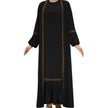 Elegant Two piece for ArabWomen Abaya Underwear dress and Kimono Abaya Open front Abaya for  Middle Easter Arab Dubai Women