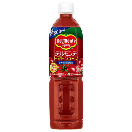 Del Monte Tomato Juice (salted) 800ml plastic bottle x 15 pieces [shipped in Japan]