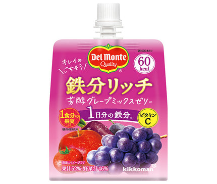 Del Monte Iron-rich Rich Grape Mix Jelly 160g pouch x 30 pieces 