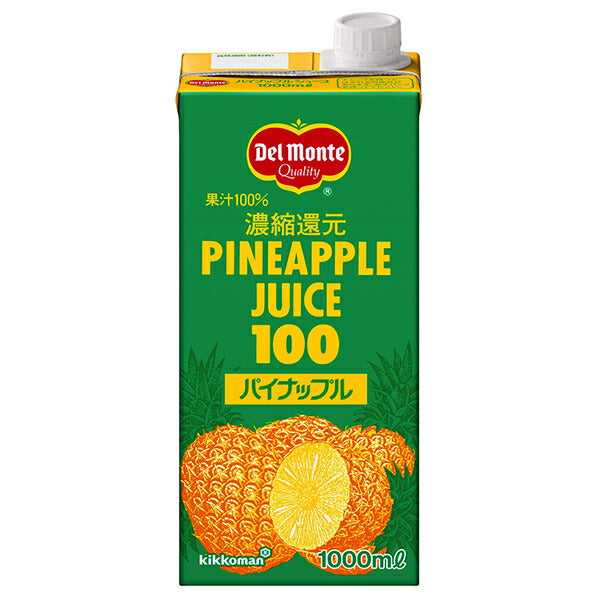 [11/25~ 10% off all products!!] Del Monte Pineapple Juice 1L paper carton x 6 bottles