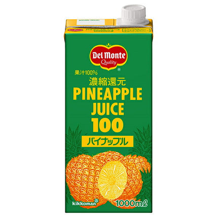 [11/25~ 10% off all products!!] Del Monte Pineapple Juice 1L paper carton x 6 bottles