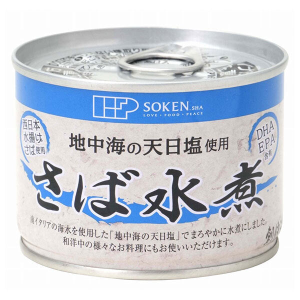 創健社 さば水煮 190g缶×24個入【日本出荷】