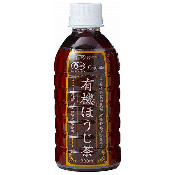 Sokensha Organic Hojicha 330ml PET bottle x 24 bottles 