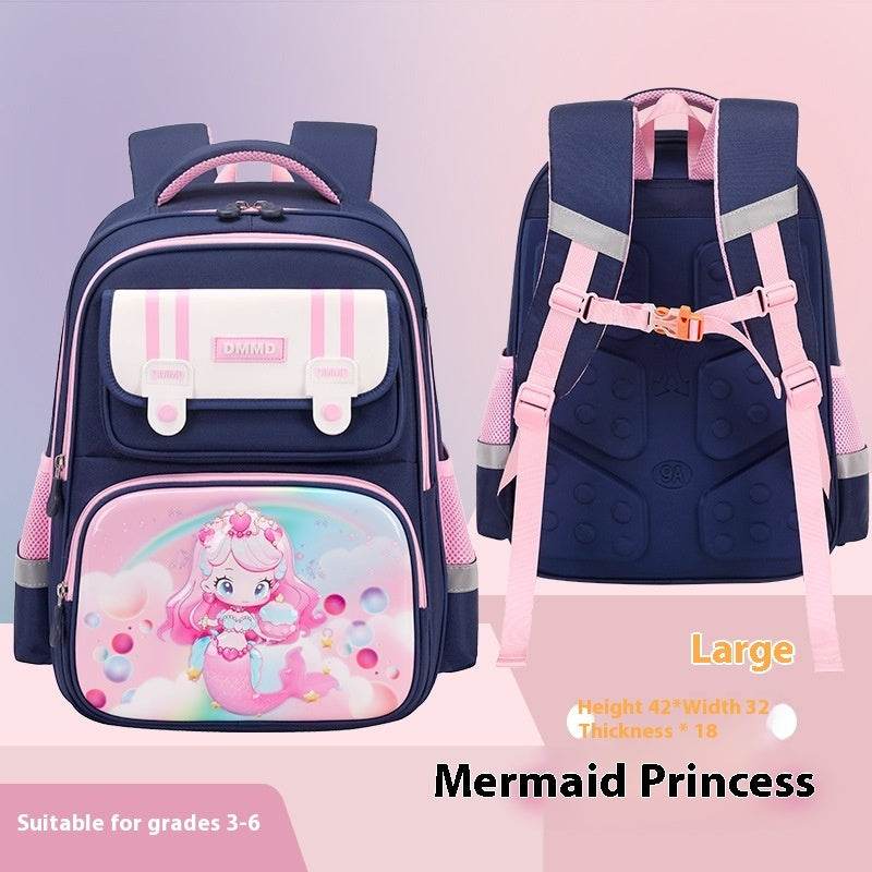 Large Capacity Waterproof Lightweight Schoolbag for Girls – Student Backpack