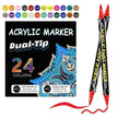 Acrylic Marker Pen Double-headed Stackable Water-based Paint Brush Paint Marker and Highlighter
