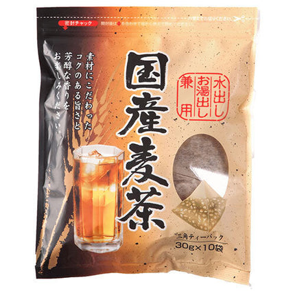 Chikiriya Domestic barley tea triangular tea pack (30g x 10 bags) x 20 bags [shipped in Japan]