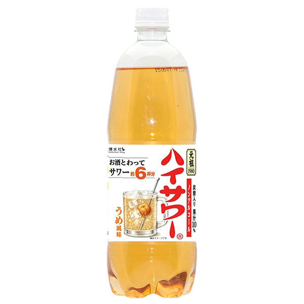 博水社 ハイサワー うめ風味 1000mlペットボトル×15本入【日本出荷】