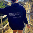 Women's Plush Letter Printed Kangaroo Pocket Hoodie | Cozy Pullover