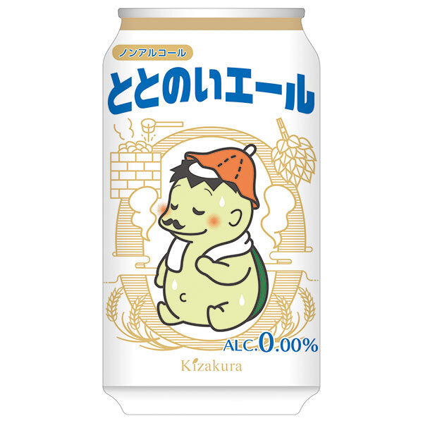 Kizakura Non-Alcoholic Beer Totonoi Ale 350ml cans x 24 bottles [shipped in Japan]
