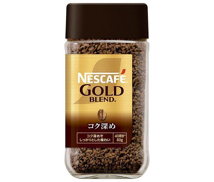 Nestlé Japan Nescafe Gold Blend Deep Rich 80g bottle x 24 bottles [Shipped in Japan]