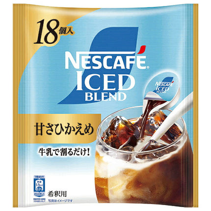 Nestlé Japan Nescafe Ice Blend Potion Moderately Sweet (11g x 18P) x 12 bags [Shipped in Japan]
