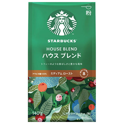 Nestlé Japan Starbucks Regular Coffee House Blend (Powder) 140g x 6 bags [Shipped in Japan]