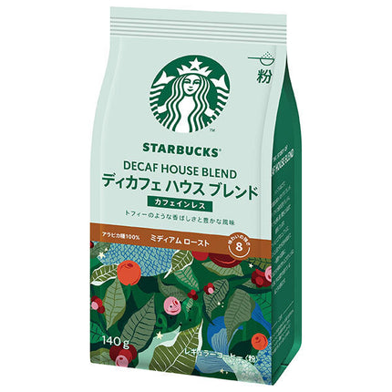 ネスレ日本 スターバックス コーヒー ディカフェ ハウス ブレンド(粉) 140g×6袋入【日本出荷】