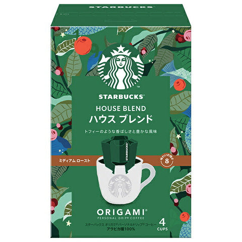 Nestle Japan Starbucks Origami Personal Drip Coffee House Blend (9g x 5 bags) x 6 boxes 
