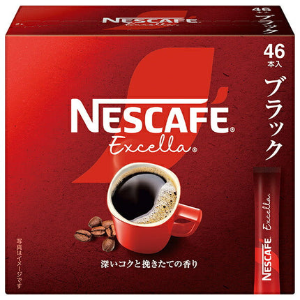 Nestlé Japon Nescafé Excella Stick Noir (2 g x 46 P) x 12 boîtes 