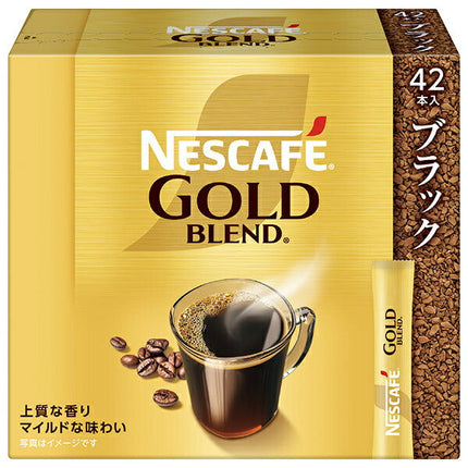 Nestlé Japon Nescafé Gold Blend Stick Noir (2 g x 42P) x 12 boîtes 